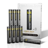 Imuto 1300mWh 鋰離子 AAA 充電電池 – 8 節裝